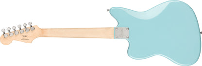 Squier Mini Jazzmaster HH, Maple Fingerboard in Daphne Blue
