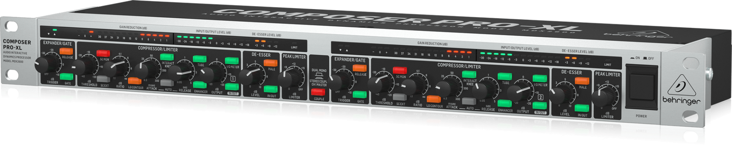 Behringer PRO XL MDX2600 V2 Reference Class 2 Channel Composer