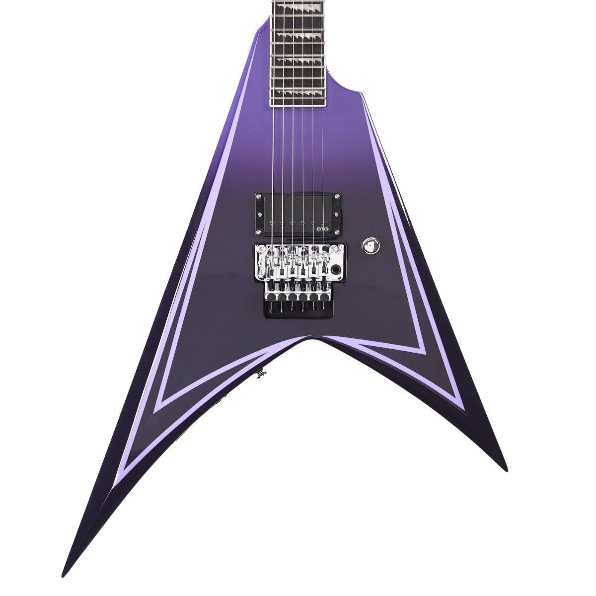 ESP LTD Alexi Hexed in Purple Fade Pinstripes