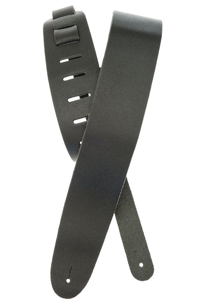 D'Addario Basic Classic Leather Guitar Strap in Black