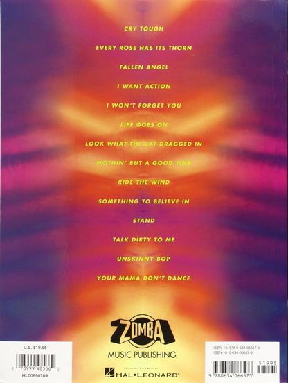 Best of Poison Guitar Recorded Versions Softcover Tab