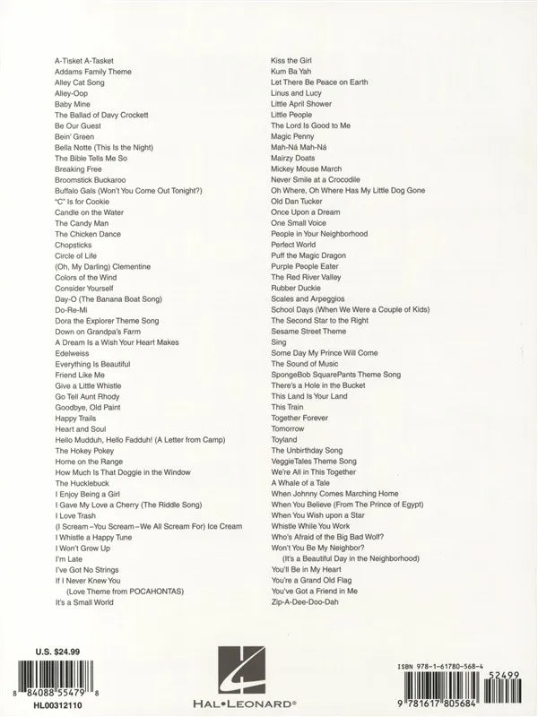 Anthology Of Children's Songs Gold Edition PVG