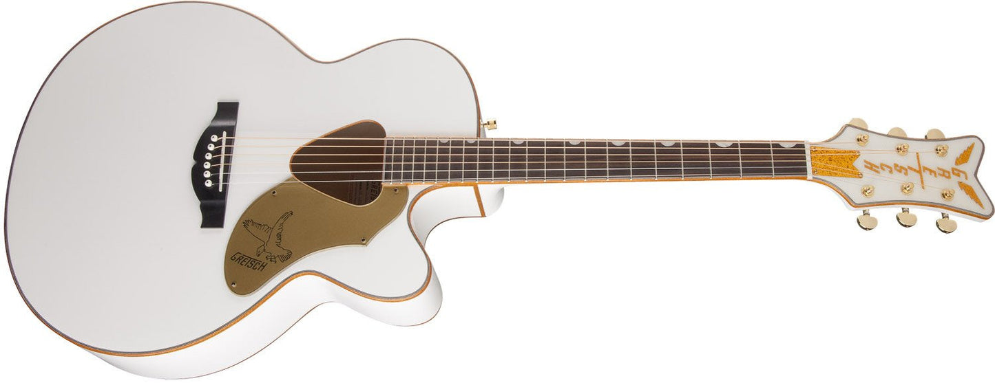 Gretsch G5022CWFE Rancher Falcon Jumbo Electric Acoustic in White