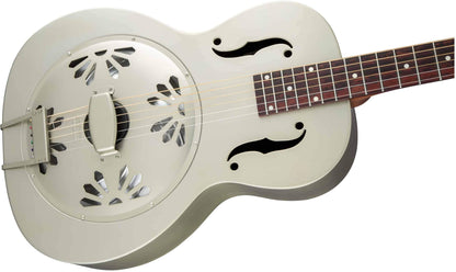 Gretsch G9201 Honey Dipper™ Round Neck Brass Body Resonator Guitar in Weathered Pump House Roof