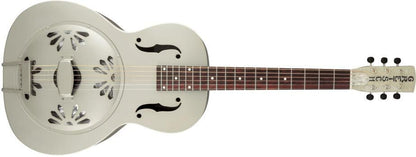 Gretsch G9201 Honey Dipper™ Round Neck Brass Body Resonator Guitar in Weathered Pump House Roof