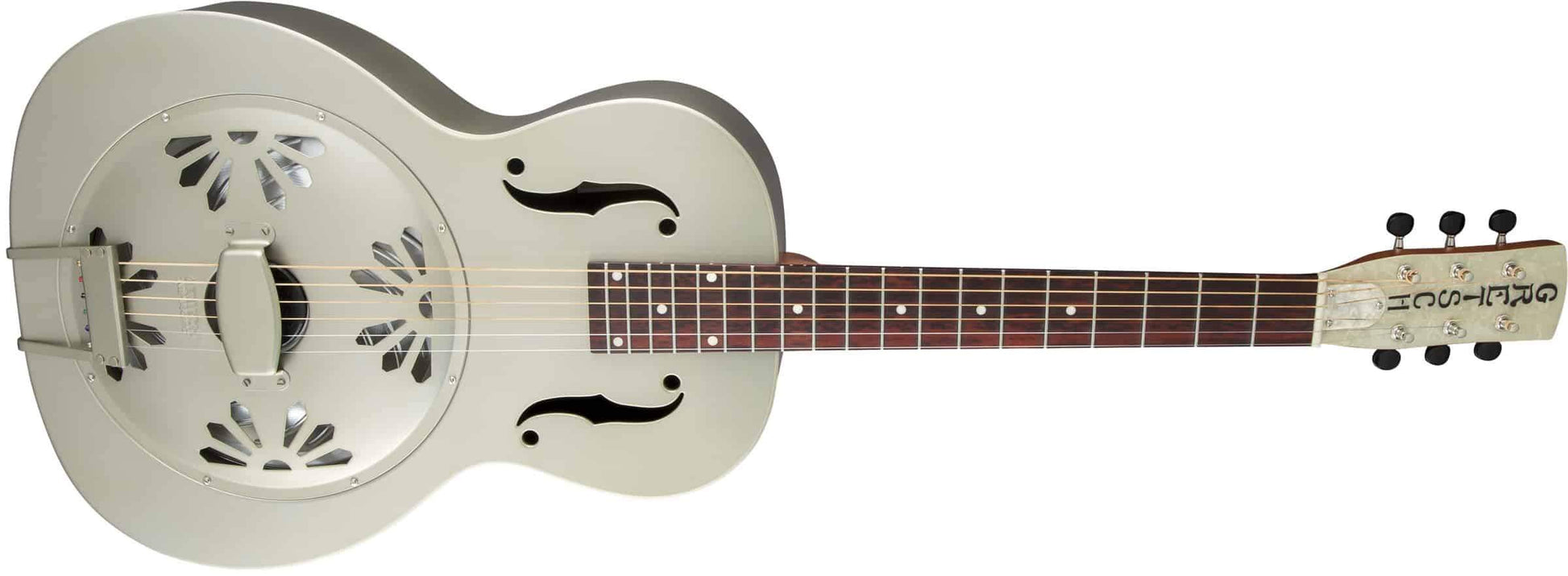 Gretsch G9201 Honey Dipper™ Round Neck Brass Body Resonator Guitar in Weathered Pump House Roof