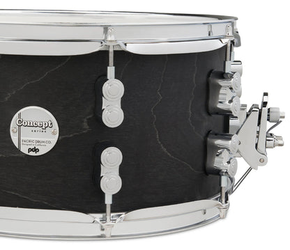 PDP Concept Series 7" x 13" Black Wax Maple Shell Snare Drum