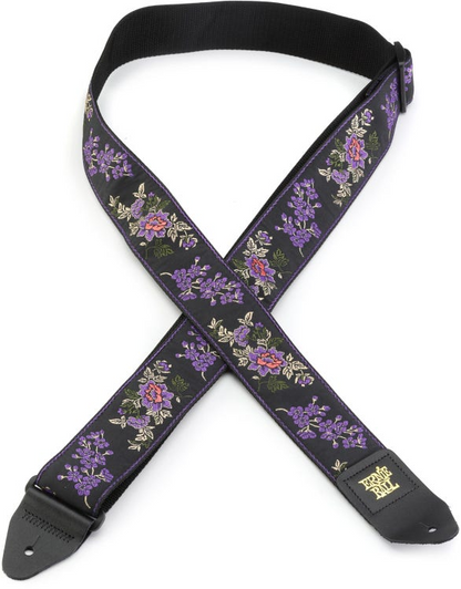 Ernie Ball Classic Jacquard Guitar Or Bass Strap in Lavender Blossom