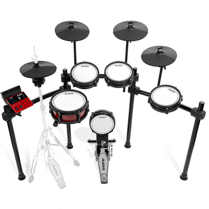 Alesis Nitro Ultimate 9-Piece E-Kit Movable Hi-Hat and Bluetooth Electronic Drum Kit