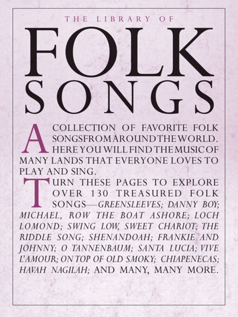 The Library Of Folk Songs PVG