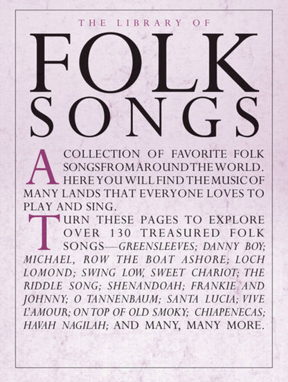 The Library Of Folk Songs PVG