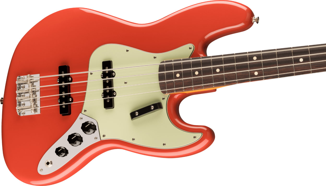 Fender Vintera II '60s Jazz Bass, Rosewood Fingerboard in Fiesta Red