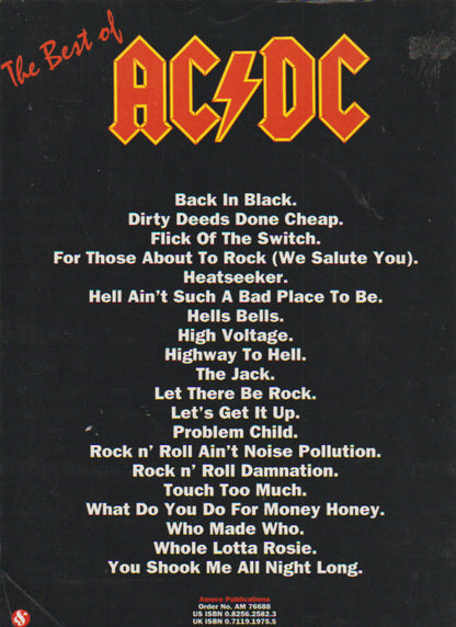 The Best of AC DC Guitar Tablature Edition