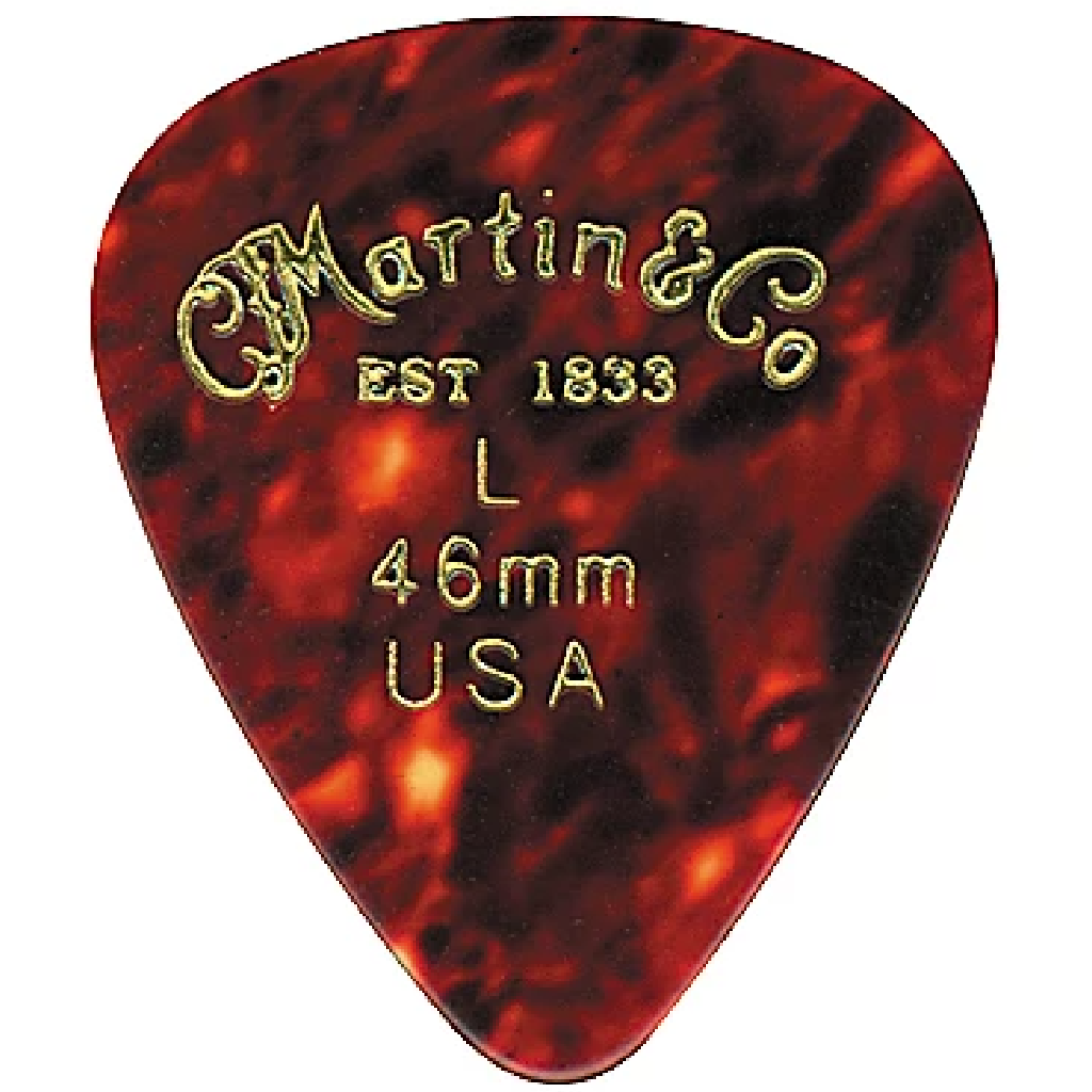 Martin Celluloid Faux Tortoise Picks .46mm 12 Pack