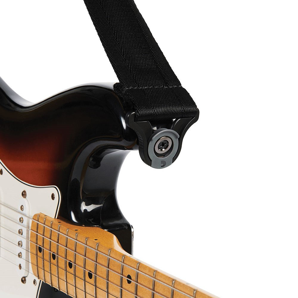 D’Addario Auto Lock Guitar Strap in Black