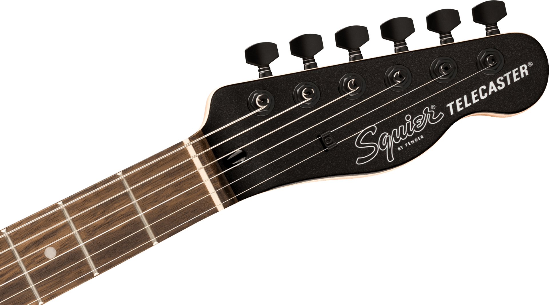 Squier FSR Affinity Series Telecaster Deluxe, Laurel Fingerboard, Black Pickguard, Black Hardware, Matching Headstock in Metallic Black