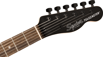 Squier FSR Affinity Series Telecaster Deluxe, Laurel Fingerboard, Black Pickguard, Black Hardware, Matching Headstock in Metallic Black