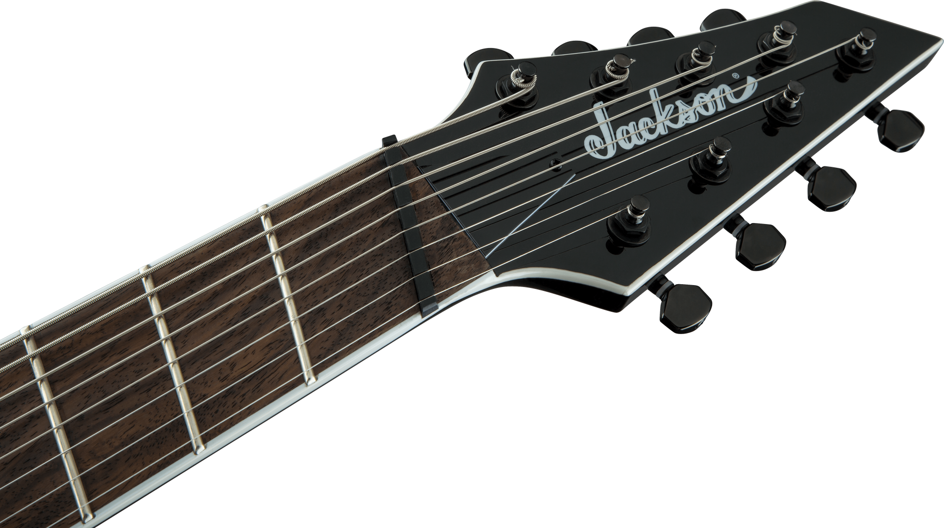 Jackson X Series Soloist Arch Top SLAT8 MS 8-String Electric Guitar in Gloss Black