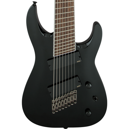 Jackson X Series Soloist Arch Top SLAT8 MS 8-String Electric Guitar in Gloss Black
