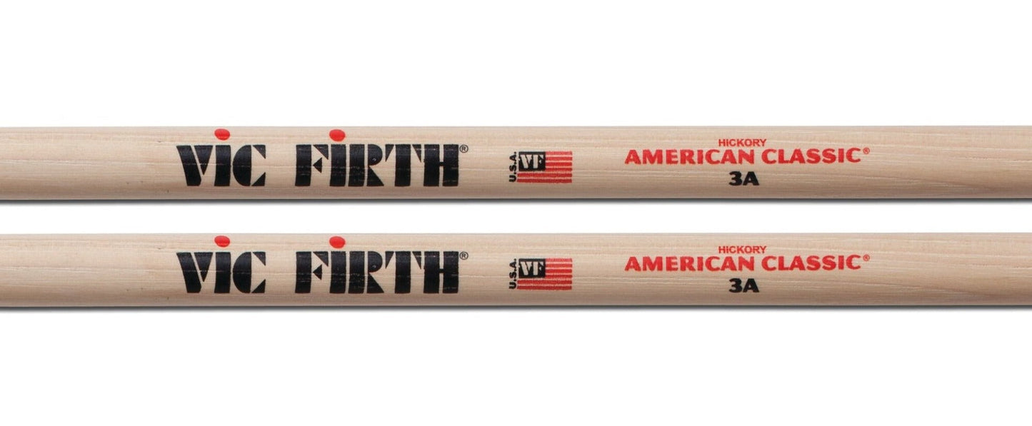 Vic Firth American Classic 3A Wood Tip Drumsticks