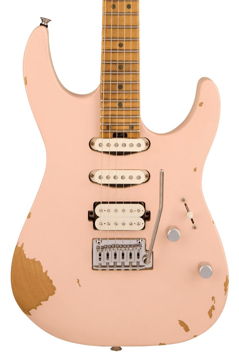 Charvel Pro-Mod Signature Rick Graham DK24 2PT CM Electric Guitar in Worn Shell Pink
