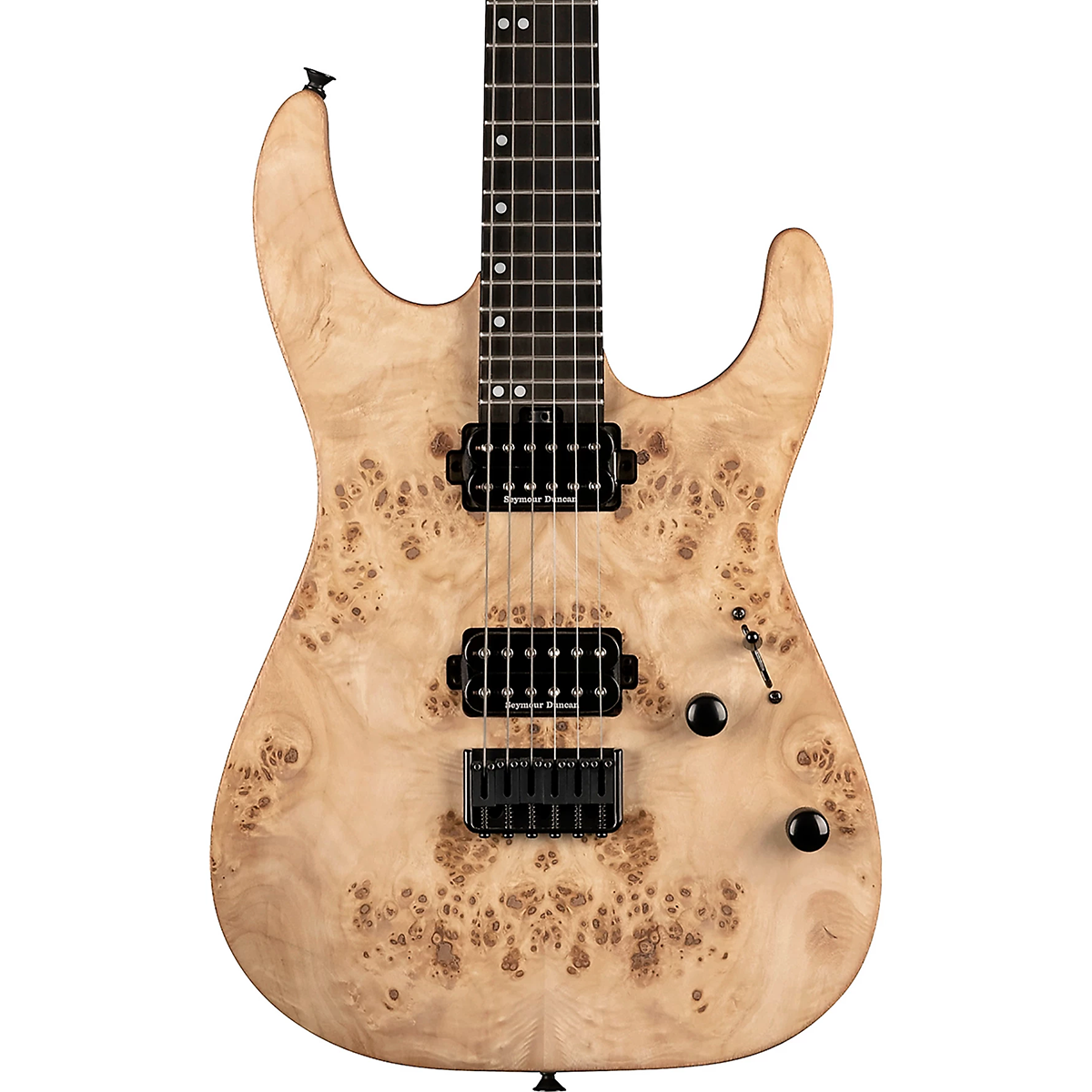 Charvel Pro-Mod DK24 HH HT E Mahogany with Poplar Burl Electric Guitar in Desert Sand