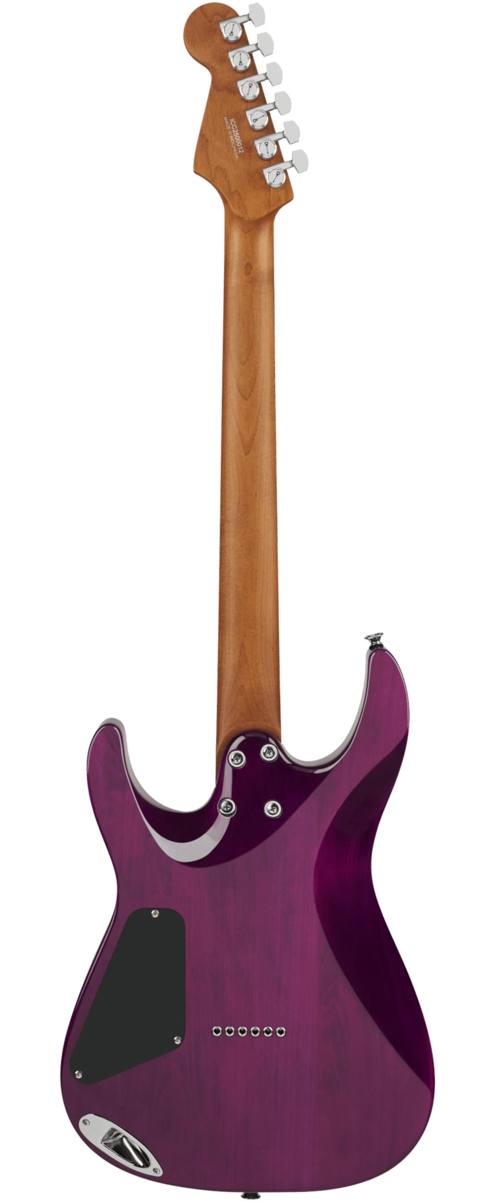 Charvel Pro-Mod Plus DK24 E HH HT E QM Electric Guitar in Violet Radiance