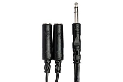 Hosa YPP-118 1/4" TRS to Dual 1/4" TRSF Y Cable (YPP118)