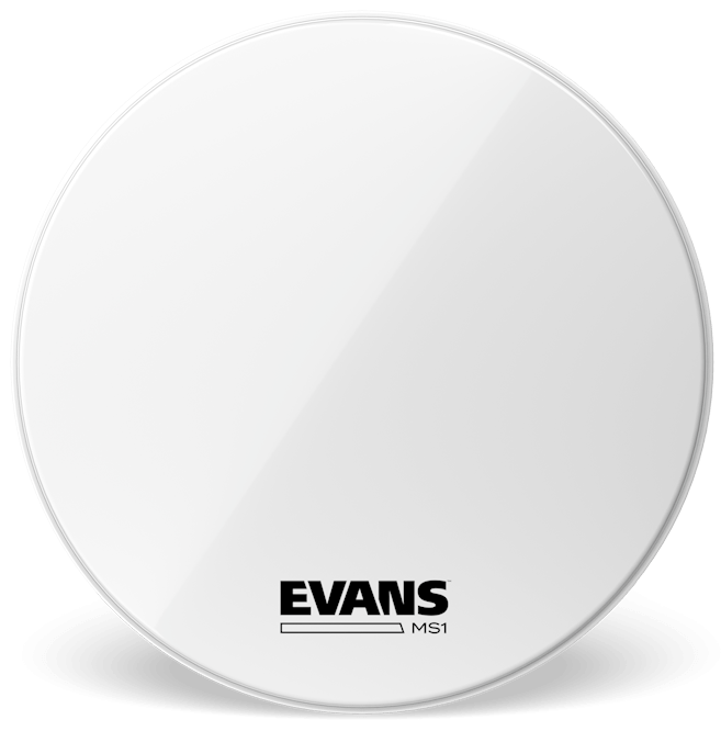 Evans MS1 White Marching 28" Bass Drum Head