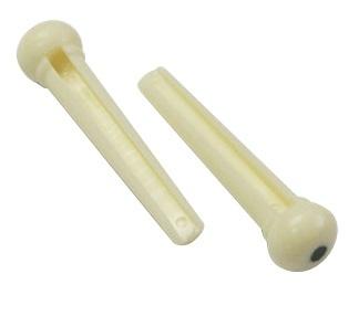 DR Parts Bridge Pin Set Plastic Dot Pack of 6 in Ivory
