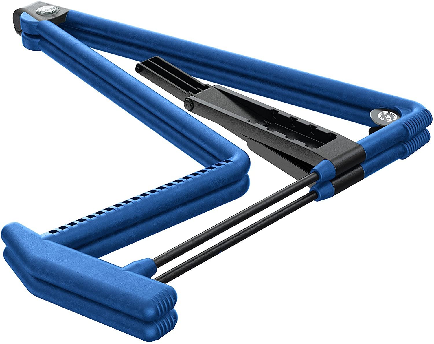 K&M 17580 Heli 2 Acoustic Guitar Stand in Blue