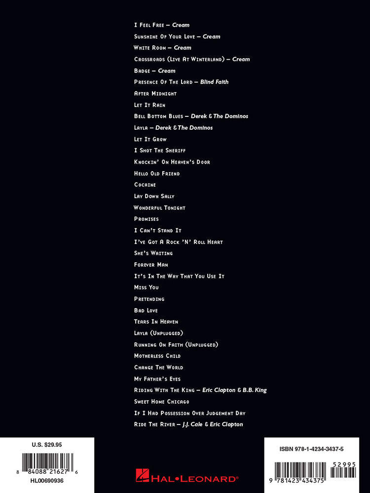Eric Clapton Complete Clapton Guitar Tab RV