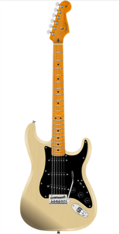 Fender American Professional II Stratocaster, V-shape neck, Maple Fingerboard, Blackguard Blonde