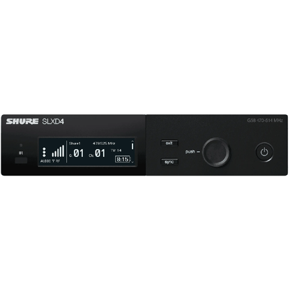 Shure SLXD4 Wireless Digital Receiver Frequency J54 = 562-606 MHz