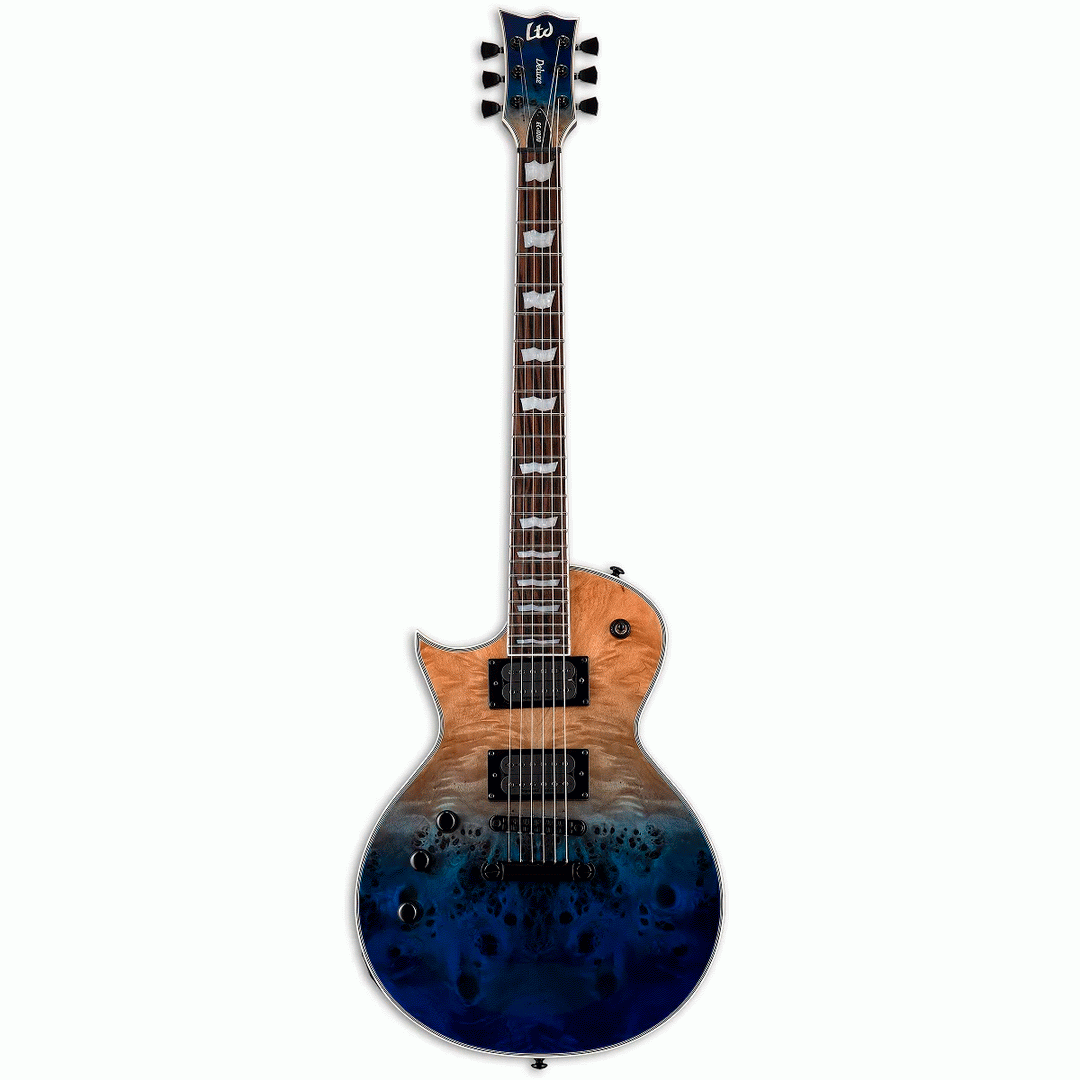 ESP LTD EC-1000  Left Handed in Blue Natural Fade