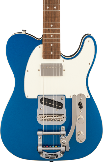 Squier Classic Vibe Custom Telecaster SH with Bigsby Electric Guitar in Lake Placid Blue