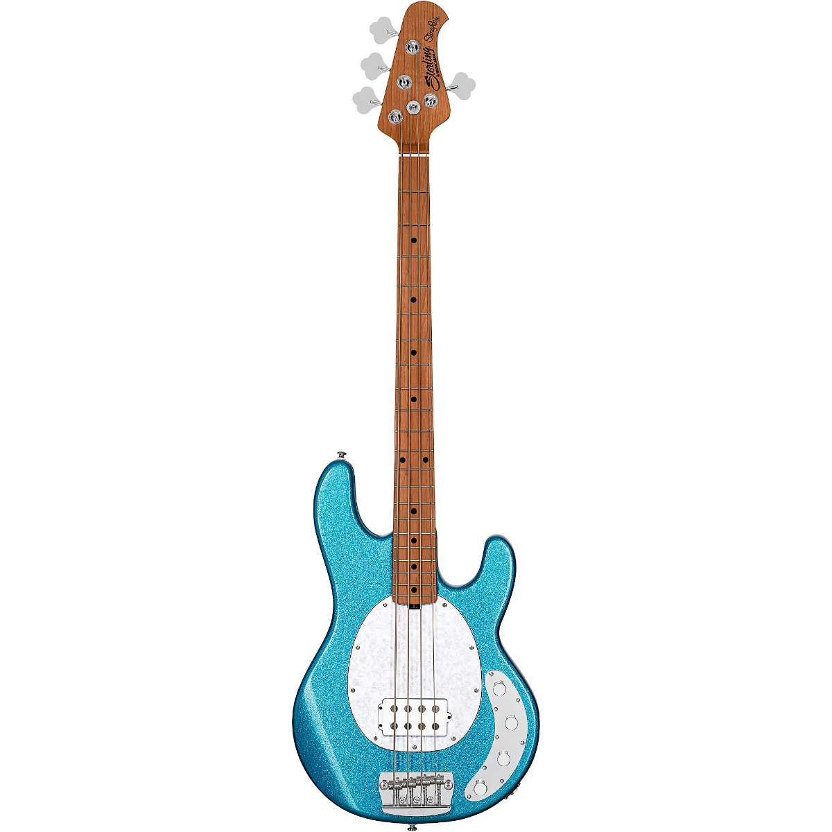 Sterling By Music Man StingRay RAY34 Bass Guitar in Blue Sparkle