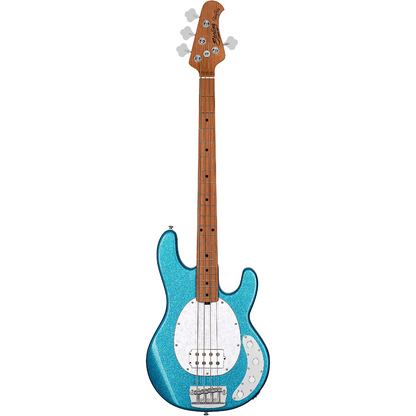 Sterling By Music Man StingRay RAY34 Bass Guitar in Blue Sparkle