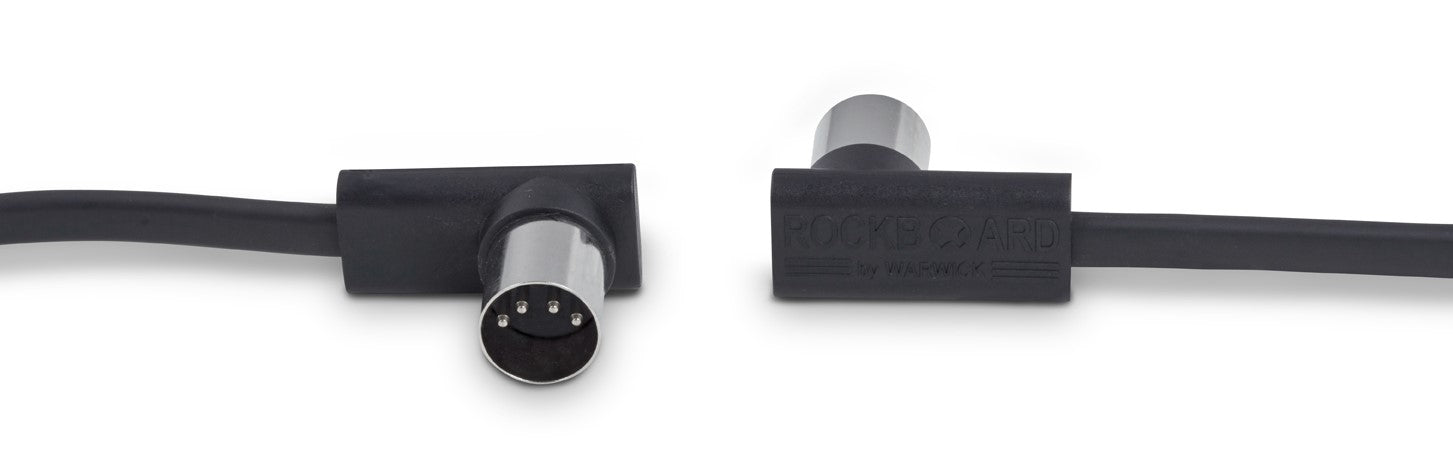 Warwick RockBoard Flat Patch MIDI Cable 30cm in Black