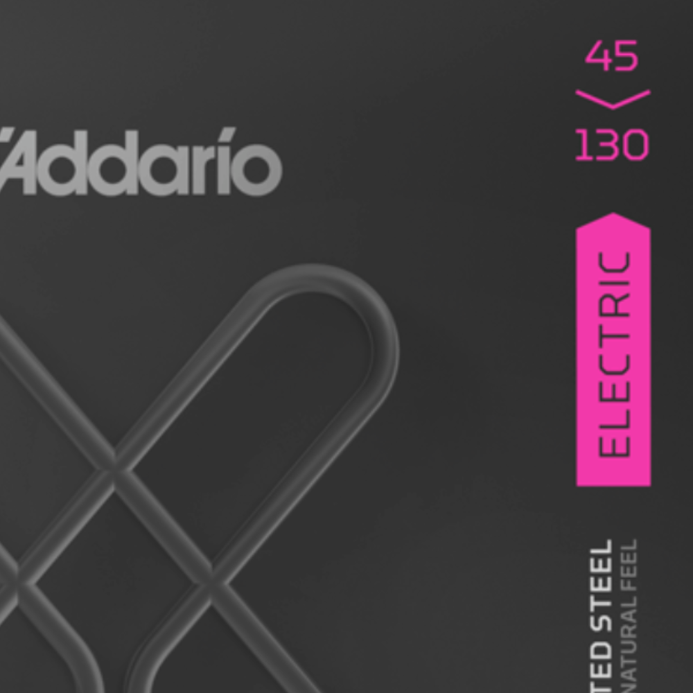 D'Addario XTB45130 XT Nickel Plated Steel Regular Light Long Scale Bass Guitar Strings  45-130  Gauge