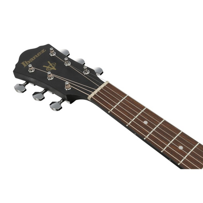 Ibanez V44CE Electric Acoustic Guitar in Weathered Black Open Pore