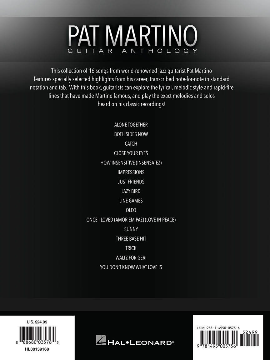 Pat Martino Guitar Anthology Tab