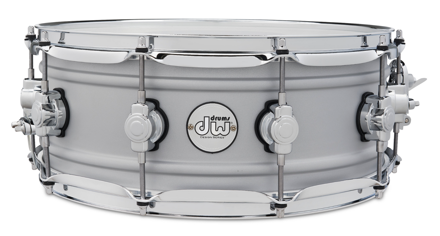 DW Design Series 5.5"x14" Matte Aluminium Snare Drum
