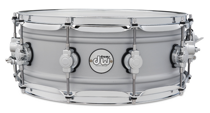 DW Design Series 5.5"x14" Matte Aluminium Snare Drum