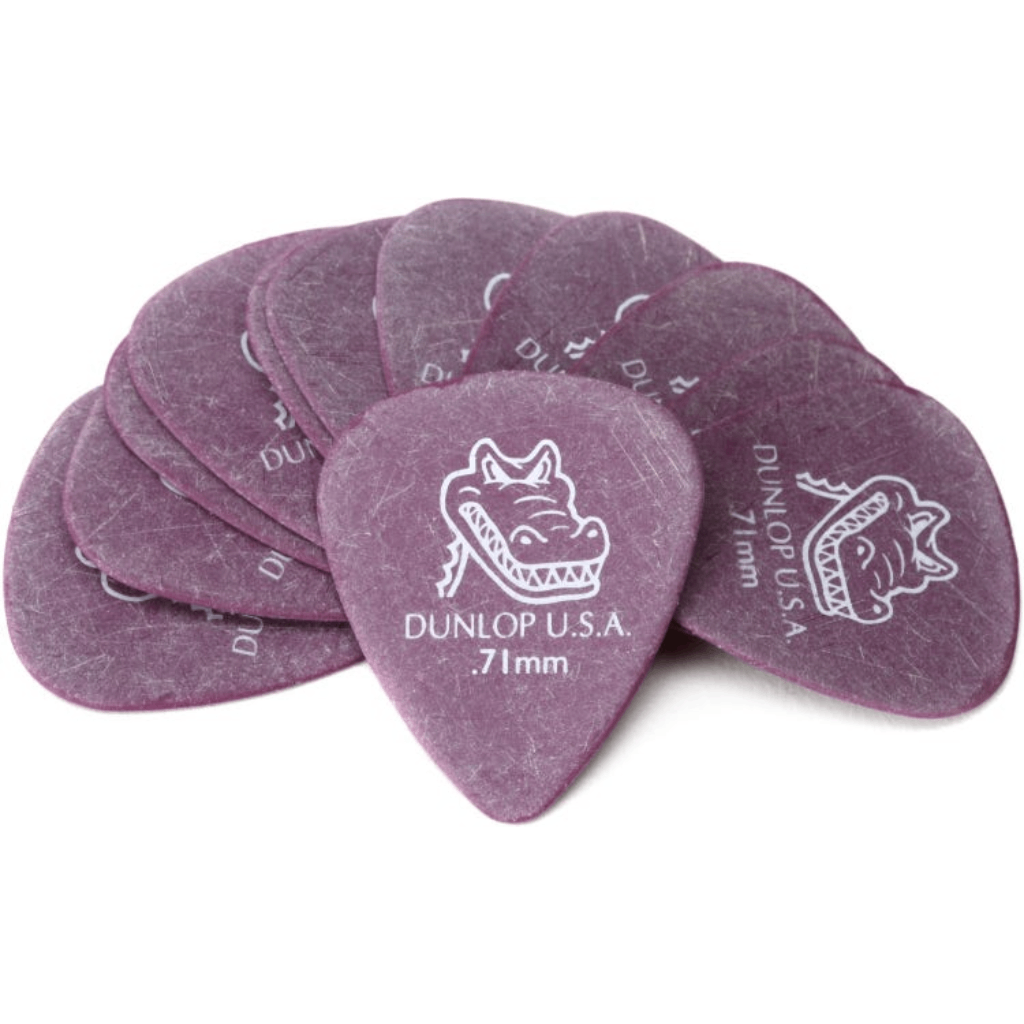 Jim Dunlop Gator Grip Guitar Picks .71mm 12 Pack in Purple