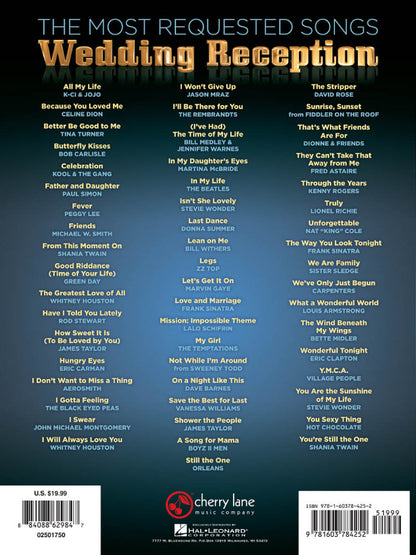 The Most Requested Wedding Reception Songs PVG