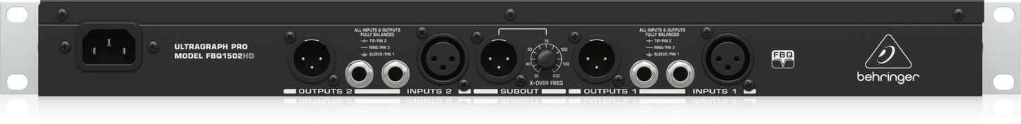 Behringer Ultragraph Pro FBQ1502HD High Definition 15 Band Stereo Graphic Equalizer