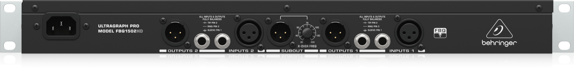 Behringer Ultragraph Pro FBQ1502HD High Definition 15 Band Stereo Graphic Equalizer