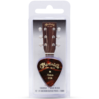 Martin Celluloid Faux Tortoise Picks .73mm 12 Pack