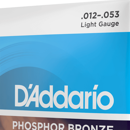 D'Addario EJ16 Phosphor Bronze Acoustic Guitar Strings Light 12-53 Gauge